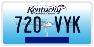 720VYK  license plate in KY