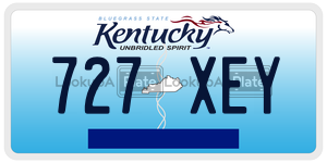 727XEY  license plate in KY