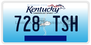 728TSH  license plate in KY