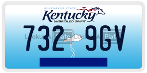 7329GV  license plate in KY