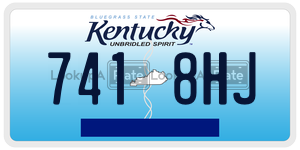 7418HJ  license plate in KY