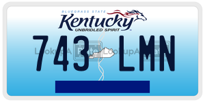 743LMN  license plate in KY