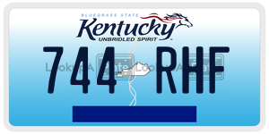 744RHF  license plate in KY