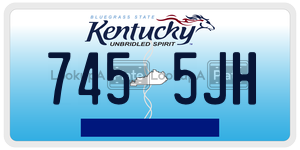 7455JH license plate in Kentucky
