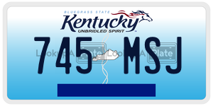 745MSJ  license plate in KY