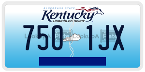 7501JX  license plate in KY