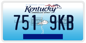 7519KB  license plate in KY