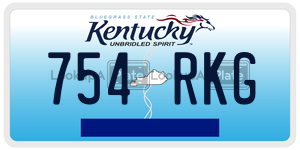 754RKG  license plate in KY