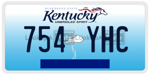 754YHC  license plate in KY