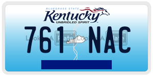 761NAC  license plate in KY