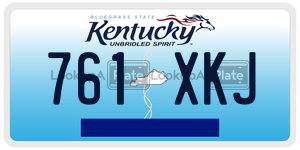761XKJ  license plate in KY