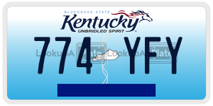 774YFY  license plate in KY