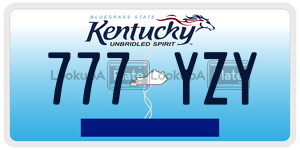 777YZY  license plate in KY