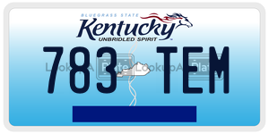 783TEM  license plate in KY