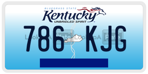 786KJG  license plate in KY
