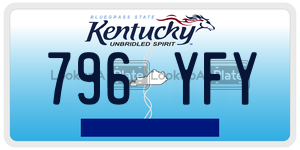 796YFY  license plate in KY