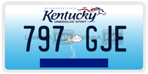 797GJE license plate in Kentucky