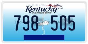 798505  license plate in KY