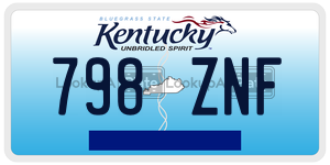 798ZNF license plate in Kentucky