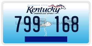 799168 license plate in Kentucky