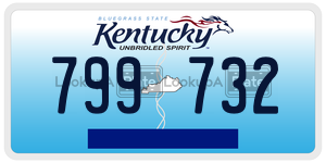 799732  license plate in KY