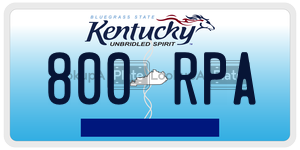 800RPA  license plate in KY