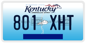 801XHT  license plate in KY