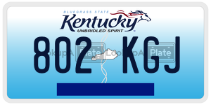802KGJ  license plate in KY