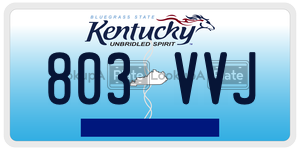 803VVJ  license plate in KY