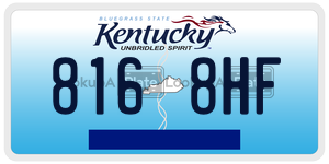 8168HF  license plate in KY