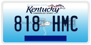 818HMC  license plate in KY
