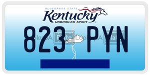 823PYN license plate in Kentucky