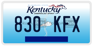 830KFX  license plate in KY