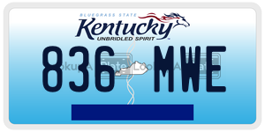 836MWE  license plate in KY