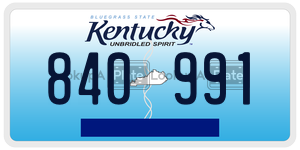 840991  license plate in KY