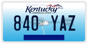840YAZ  license plate in KY