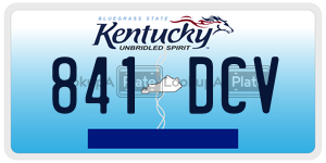 841DCV license plate in Kentucky