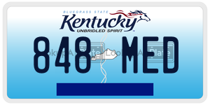 848MED  license plate in KY