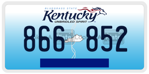 866852  license plate in KY