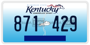 871429  license plate in KY