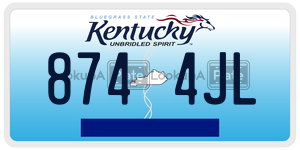8744JL  license plate in KY