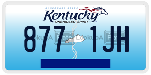 8771JH  license plate in KY