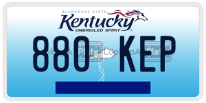 880KEP  license plate in KY