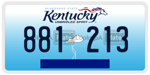 881213  license plate in KY