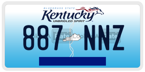 887NNZ  license plate in KY