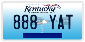 888YAT  license plate in KY