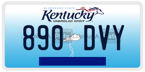 890DVY  license plate in KY