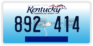 892414  license plate in KY