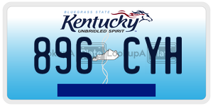 896CYH  license plate in KY