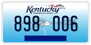 898006 license plate in Kentucky